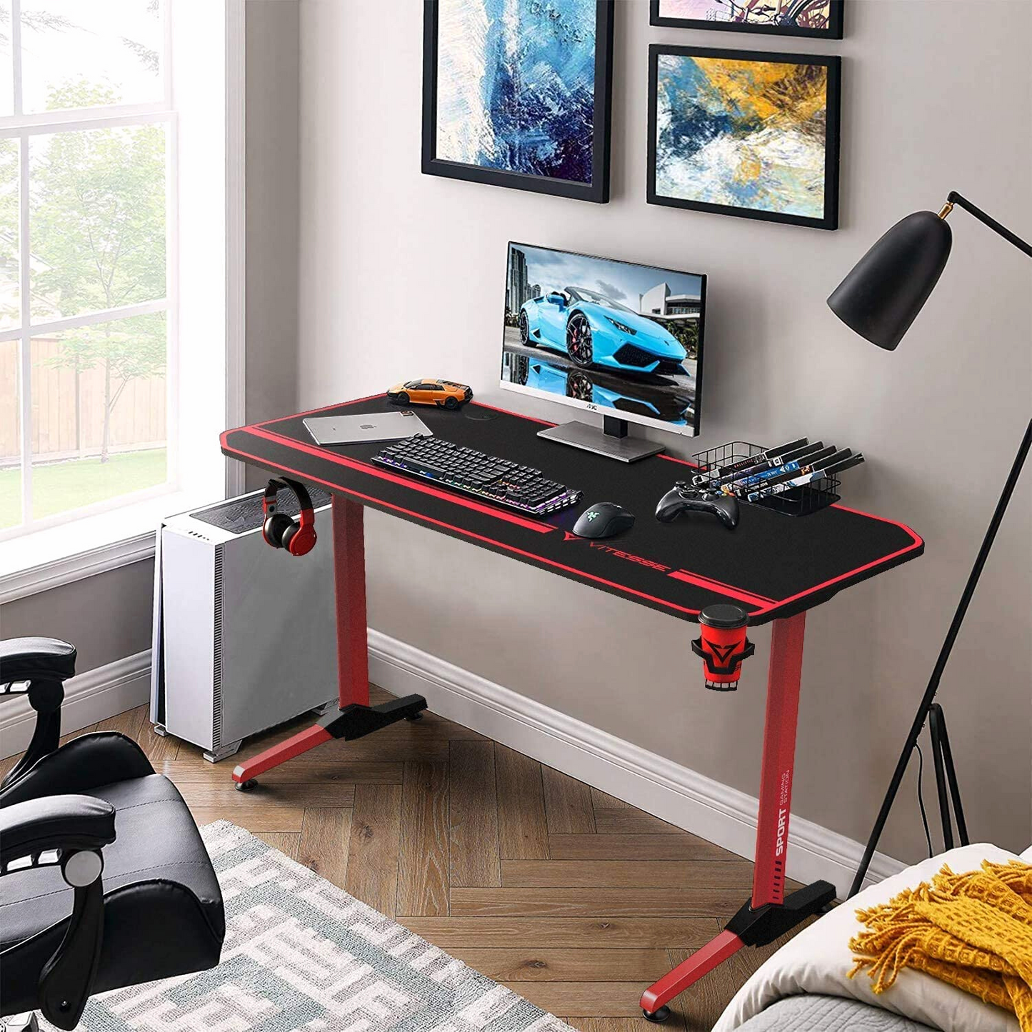 T Shaped Gaming Desk